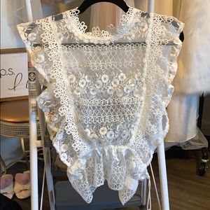 NWT White Lace Top